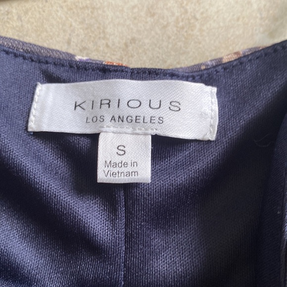 Kirious LA Dusty Blue Floral Mesh Tank Top Dress - Picture 4 of 8